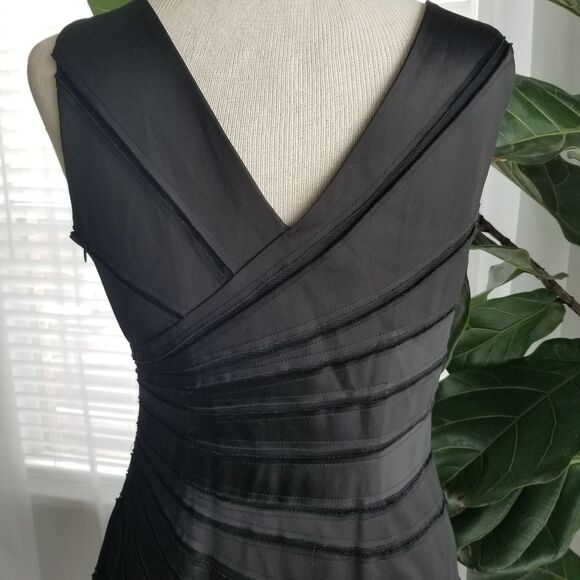 Leslie Fay layered abstract evening dress size 10 - Picture 3 of 13